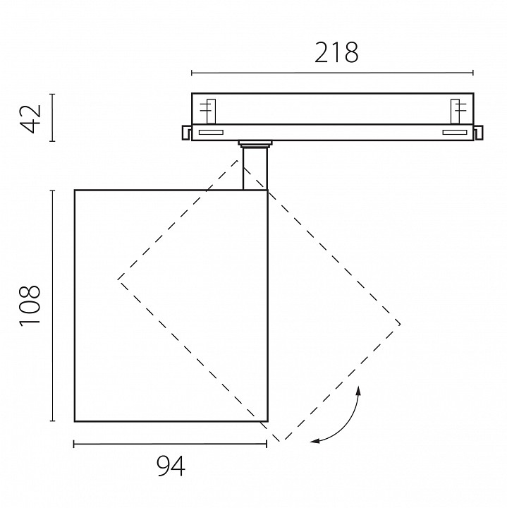 Светильник на штанге Lightstar Alta Base A5446DALI