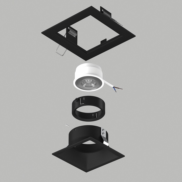 Встраиваемый светильник Lightstar Domino D51707BMOD