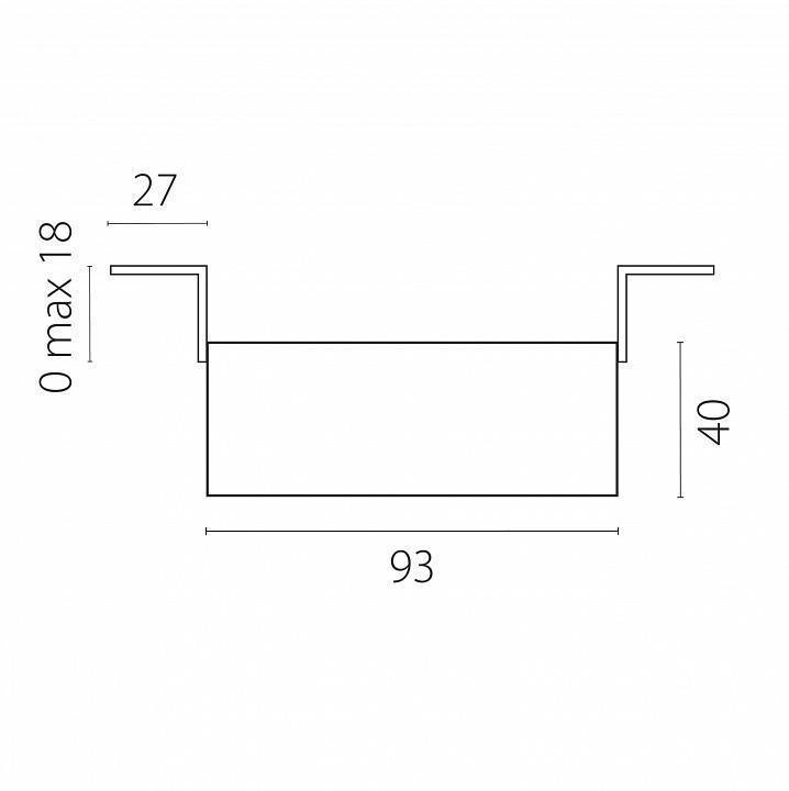 Встраиваемый светильник Lightstar Domino G214606