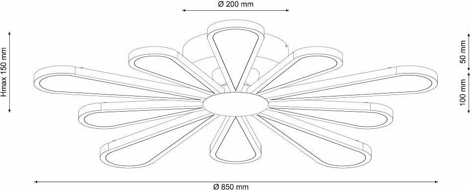 Потолочная люстра Lucia Tucci Miracoli 202.10 LED
