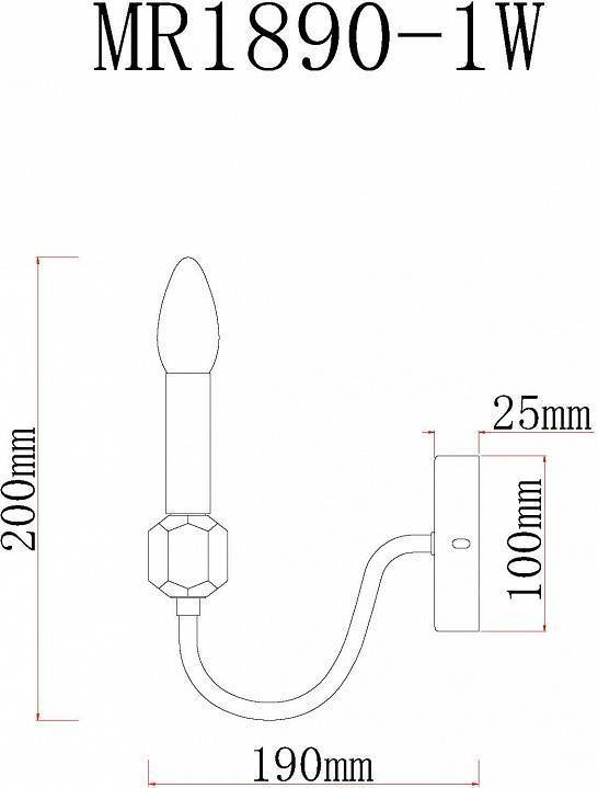 Бра MyFar Lena MR1890-1W