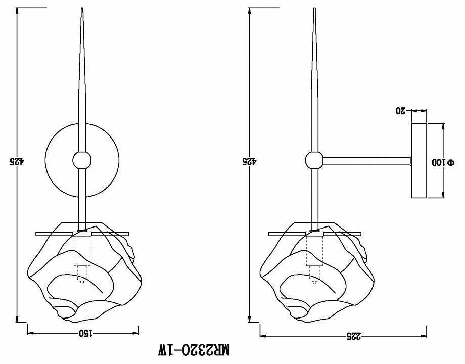 Бра MyFar Stella MR2320-1W