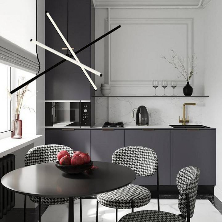 Люстра на штанге Milosh Tendence 830 45 ламп 0830CL-45BK