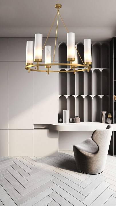 Подвесная люстра Milosh Tendence 882 6 ламп 0882CL-6GD