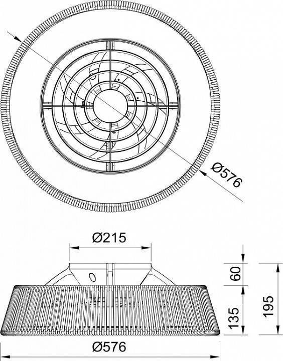 Люстра-вентилятор Mantra Polinesia 8230