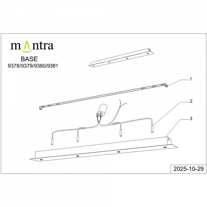 Основание Mantra Modular Light Florones 9381