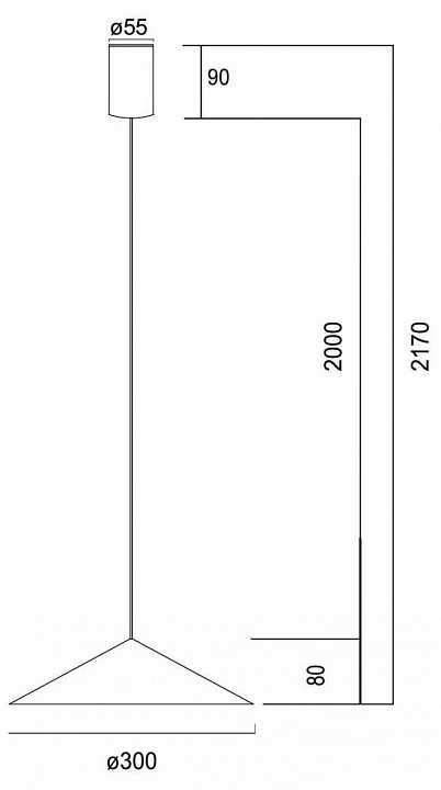 Подвесной светильник Mantra Cono 9457