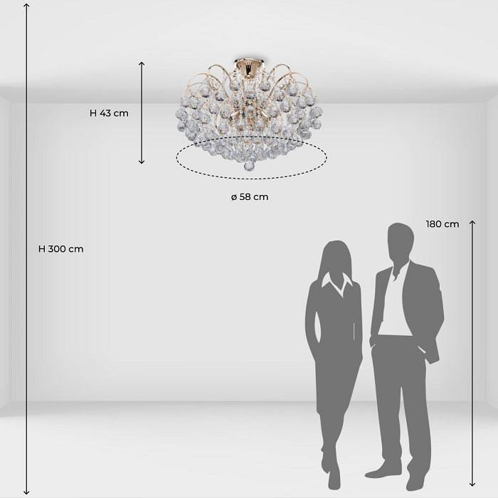 Люстра на штанге MW-Light Жемчуг 9 8 ламп 232016708