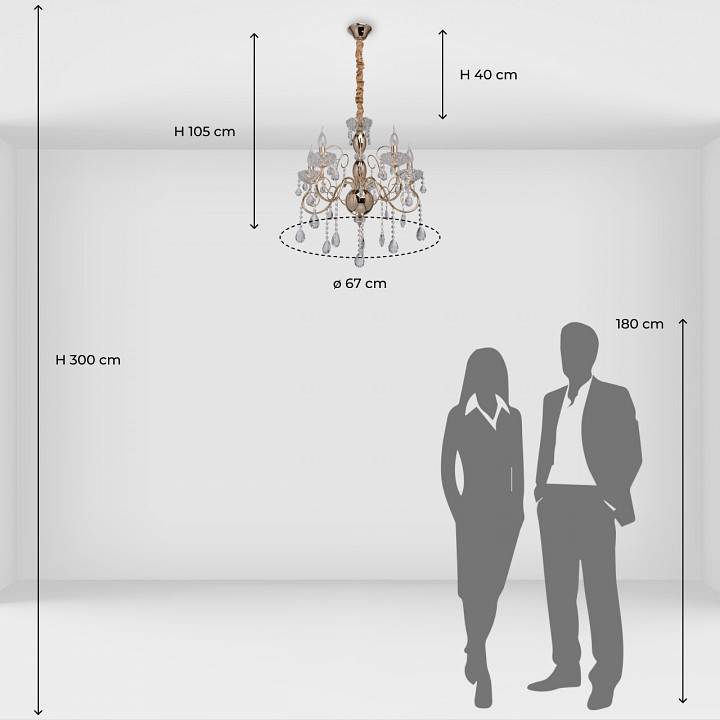 Подвесная люстра MW-Light Адель 3 5 ламп 373011205
