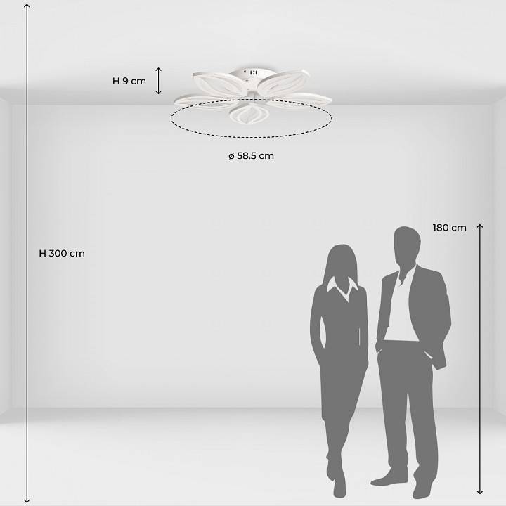 Потолочная люстра De City Мадлен 5xE14 424018405