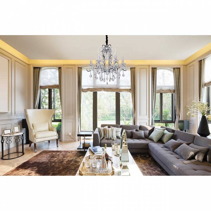 Подвесная люстра Chiaro Сюзанна 2 6 ламп 458010606