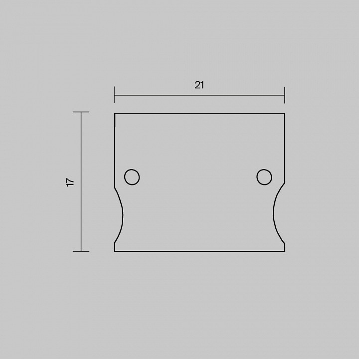 Заглушка для профиля Maytoni TRA008P черная 642057