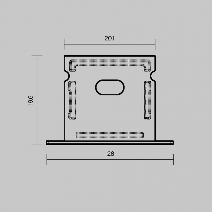 Заглушка для профиля Maytoni 642070