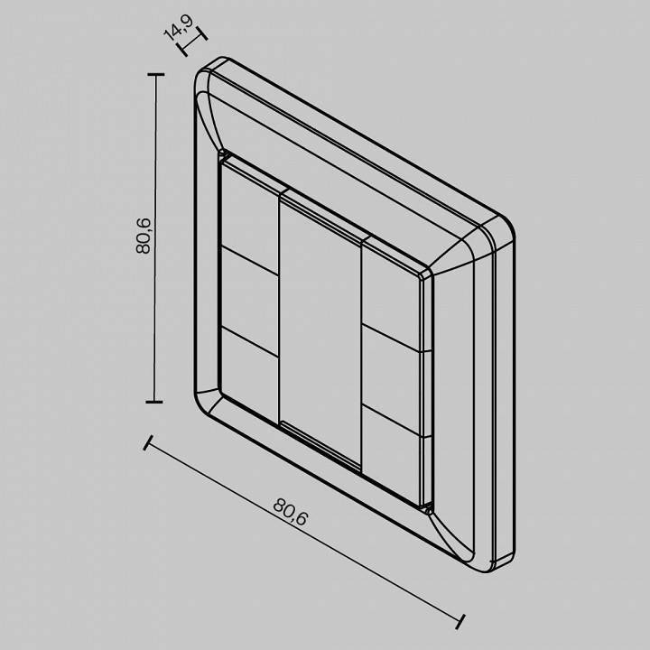 Панель управления сенсорная накладная Maytoni DALI 721045