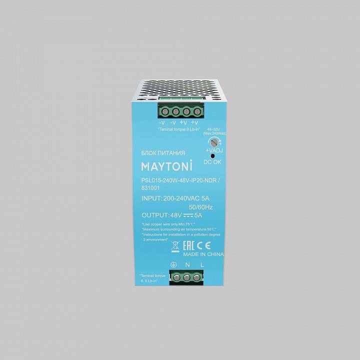 Блок питания Maytoni 24В 15 Вт IP20 на DIN-рейку 831001
