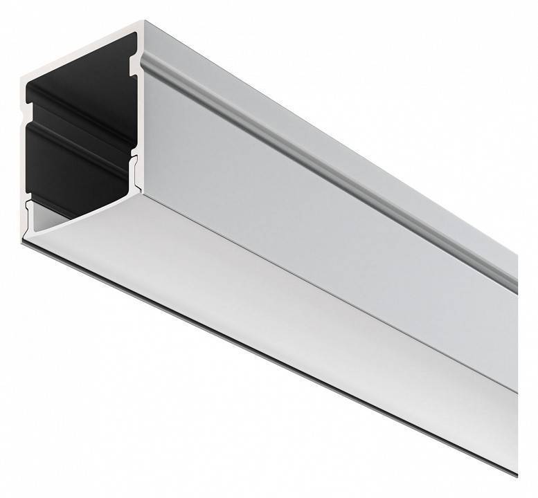 Профиль алюминиевый накладной Maytoni 2 м серебристый ALM-2020-S-2M