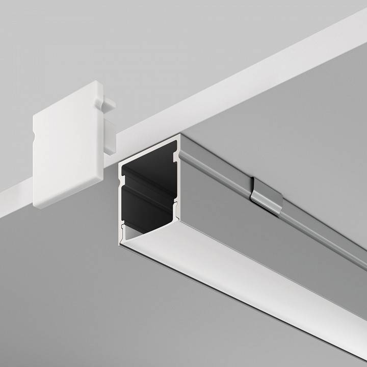 Профиль алюминиевый накладной Maytoni 2 м серебристый ALM-2020-S-2M