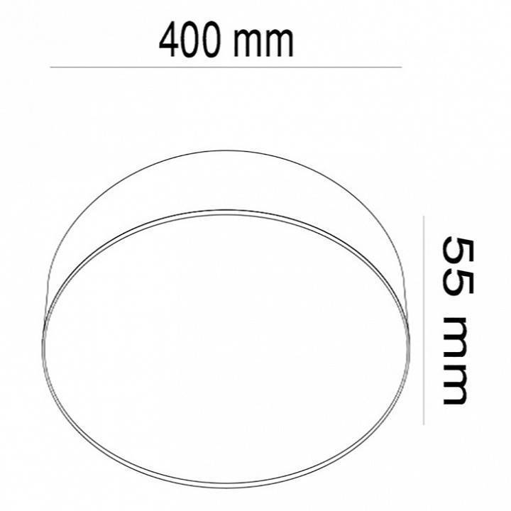 Потолочный светильник Maytoni Zon LED 48 Вт 4000 К черный C032CL-L48B4K