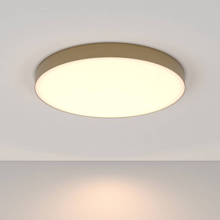 Накладной светильник Maytoni Zon LED 96 Вт 3000K матовое золото круглый C032CL-L96MG3K