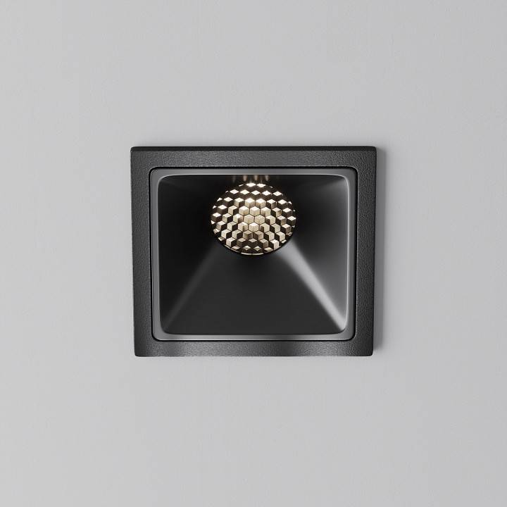 Встраиваемый светильник Maytoni Alfa LED DL043-01-10W4K-SQ-B-1