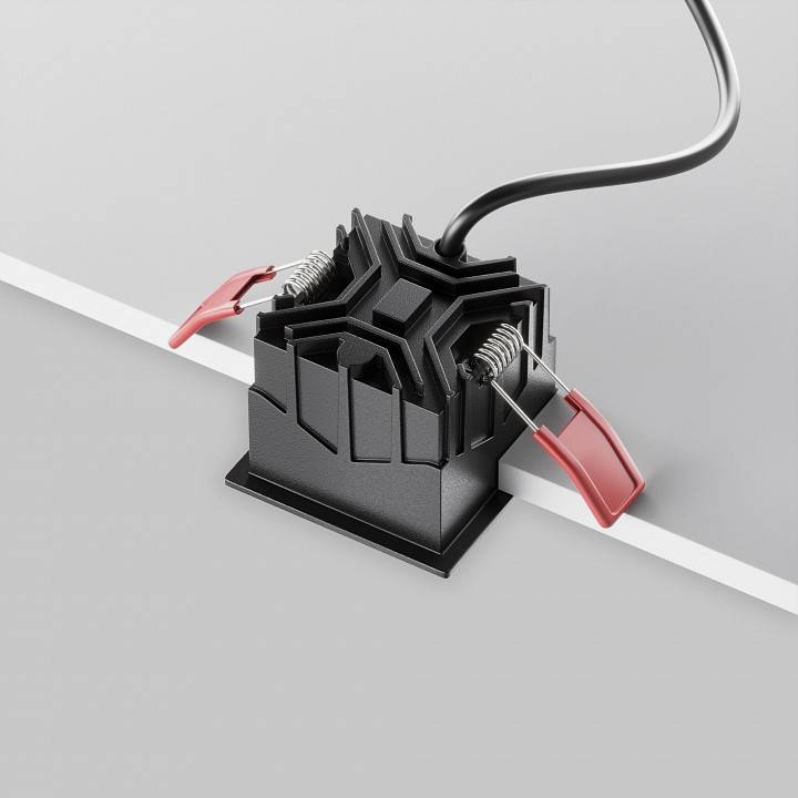 Встраиваемый светильник Maytoni Alfa LED DL043-01-10W4K-SQ-B-1