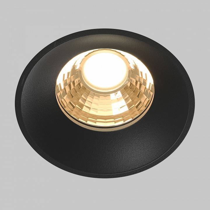 Встраиваемый светильник Maytoni Round DL058-12W2.7K-TRS-B