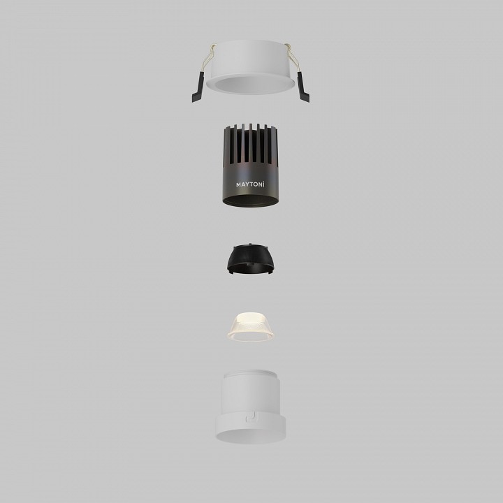 Встраиваемый светильник Maytoni  DL116-10W-3K-W