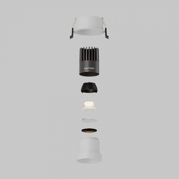 Встраиваемый светильник Maytoni  DL116-10W-3K-W