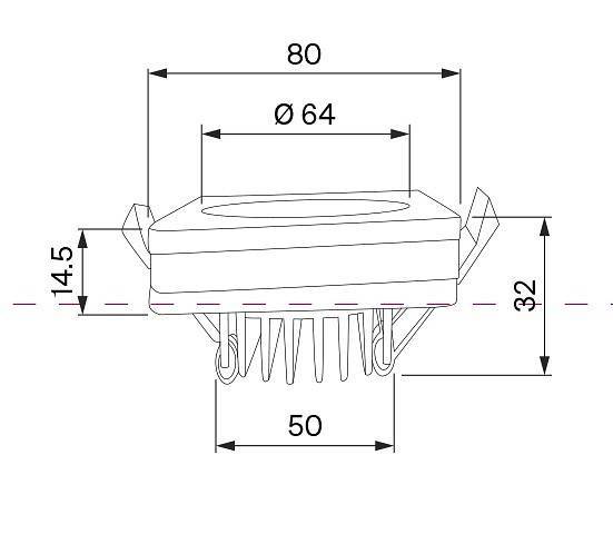 Встраиваемый светильник Maytoni Phanton 7 Вт 4000 K DL303-L7W4K