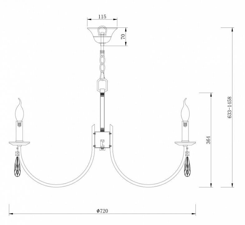 Подвесная люстра Freya Forte FR1006PL-08N