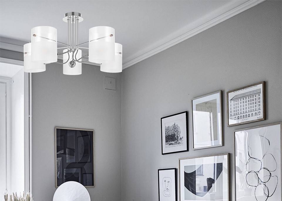 Люстра на штанге Freya Ampera FR2023PL-05CH