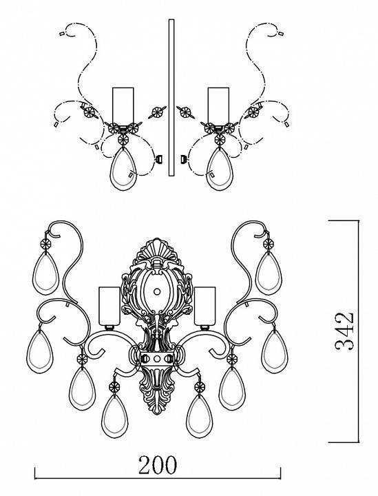 Бра Freya Chabrol FR2302-WL-02-WG