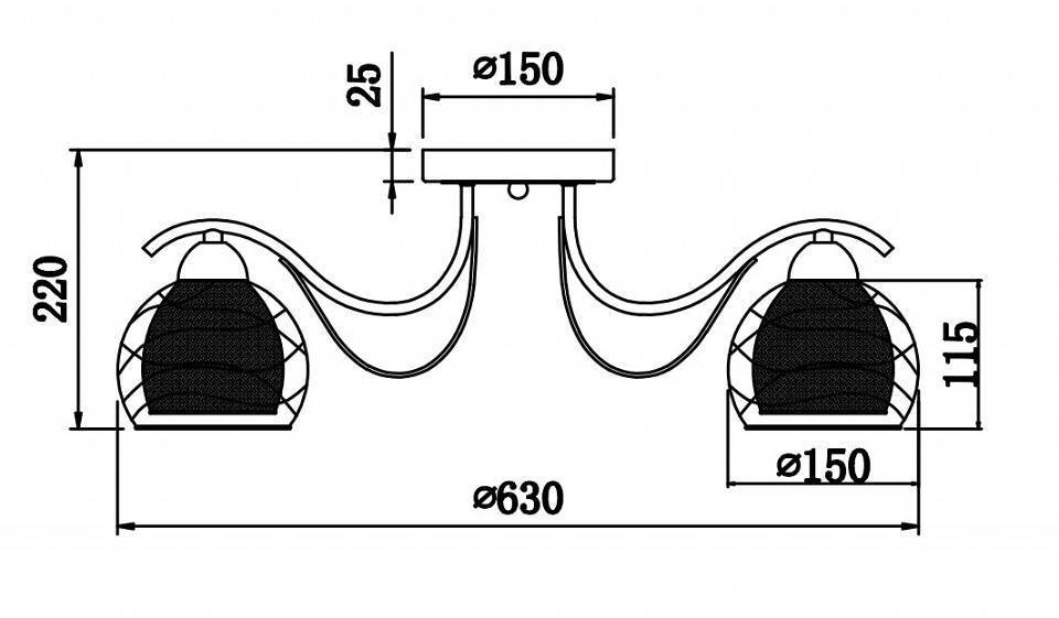 Потолочная люстра Freya Nikki 3 лампы FR5052-CL-03-W