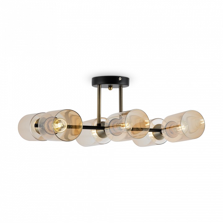 Люстра на штанге Freya Glow 6 ламп FR5129PL-06B