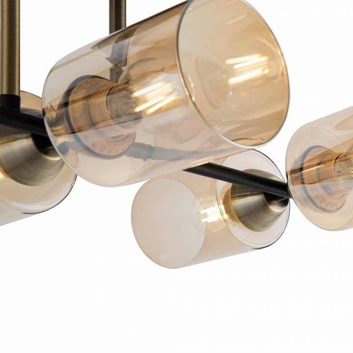 Люстра на штанге Freya Glow 6 ламп FR5129PL-06B