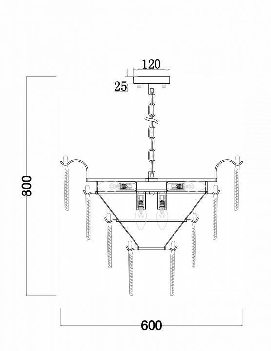 Подвесная люстра Freya Hloya FR5143PL-09G