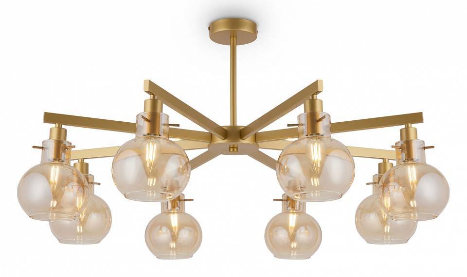 Люстра на штанге Freya Circle 8 ламп FR5183PL-08G