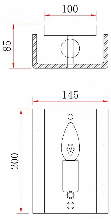 Накладной светильник Freya Fresco FR5190WL-01BS2