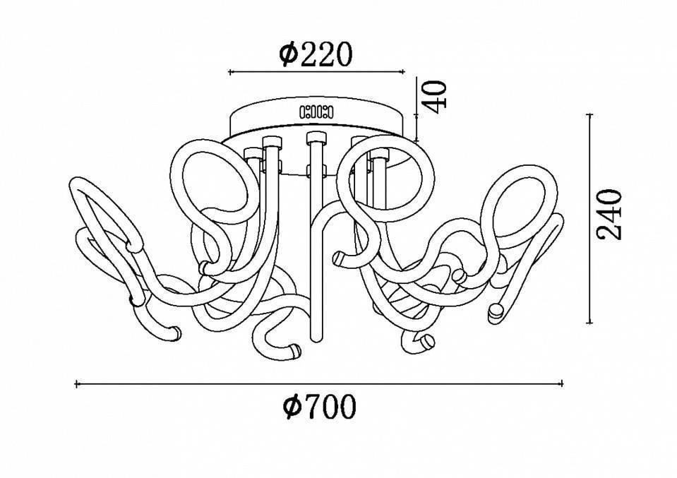 Потолочная люстра Freya Timeless 96 Вт FR6045CL-L96CH