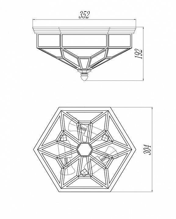 Накладной светильник Maytoni Zeil H356-CL-03-CH