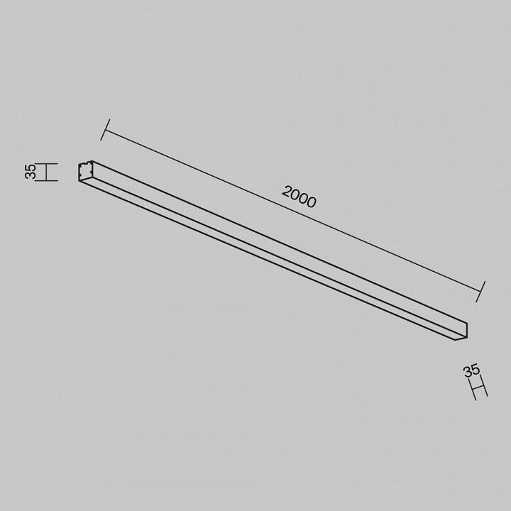 Накладной светильник Maytoni Technical Накладные линейные светильники LL311008