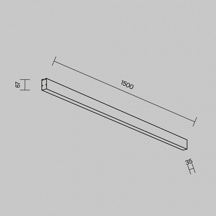 Накладной светильник Maytoni Technical Накладные линейные светильники LL311037
