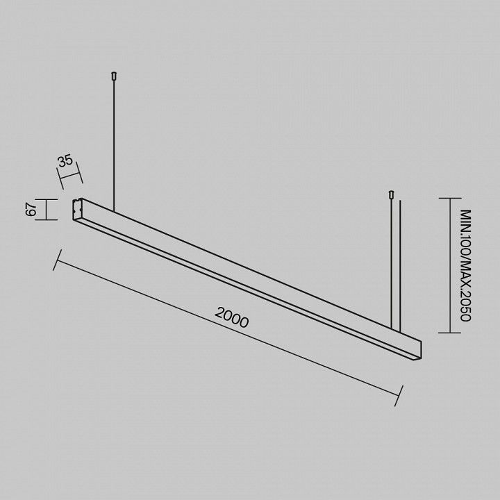 Подвесной светильник Maytoni Technical  LL312048