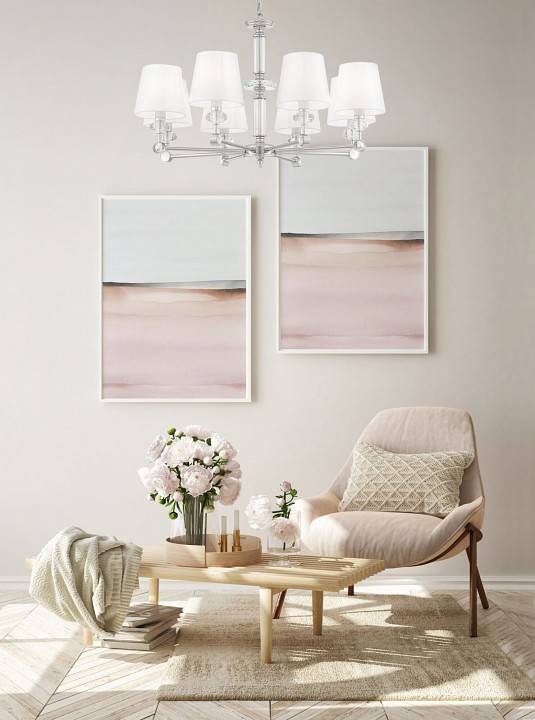 Подвесная люстра Maytoni Riverside 8 ламп MOD018PL-08CH