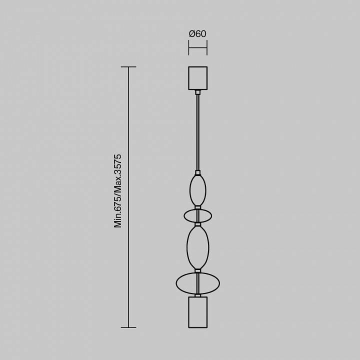 Подвесной светильник Maytoni Monochrome MOD071PL-L8B3K2