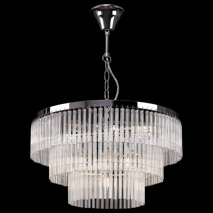 Подвесная люстра Maytoni Colonne 9 ламп Хром MOD093PL-09CH