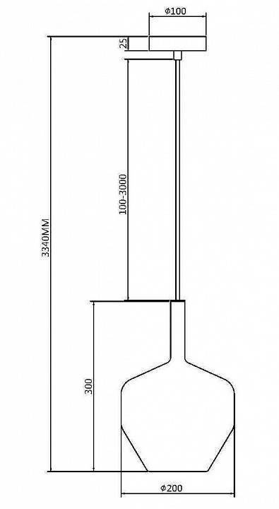 Подвесной светильник Maytoni Duality MOD271PL-01B6