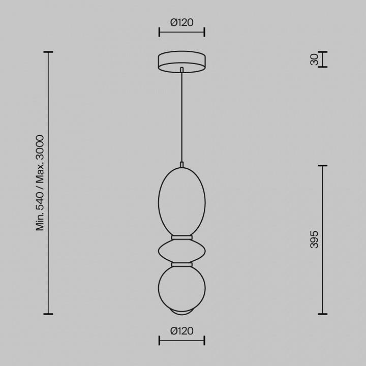 Подвесной светильник Maytoni Brosche MOD362PL-L10BG3K