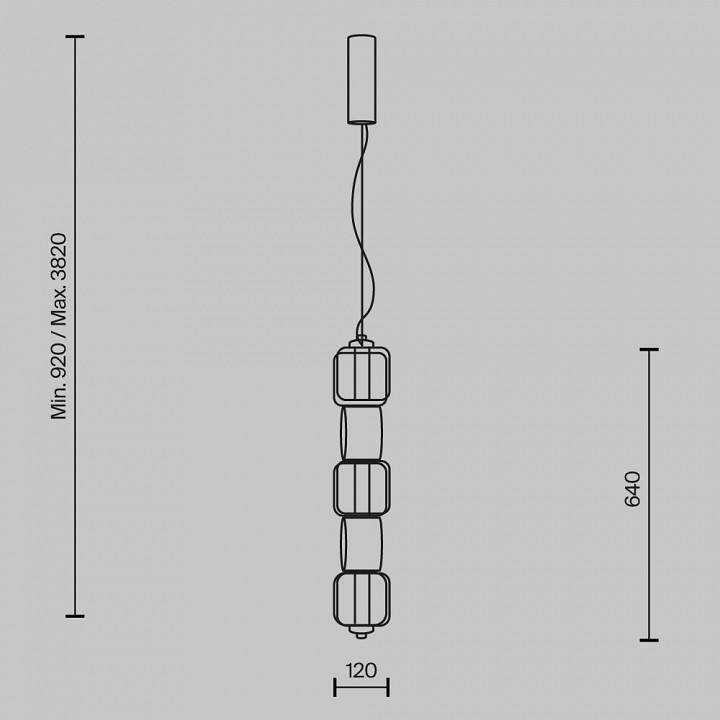Подвесной светильник Maytoni Ritmo MOD381PL-L30CH3K