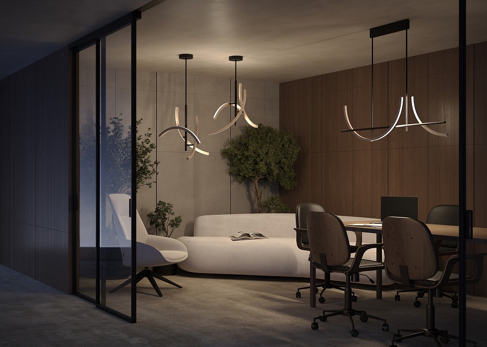 Светильник на штанге Maytoni Wabi MOD428PL-L20BK